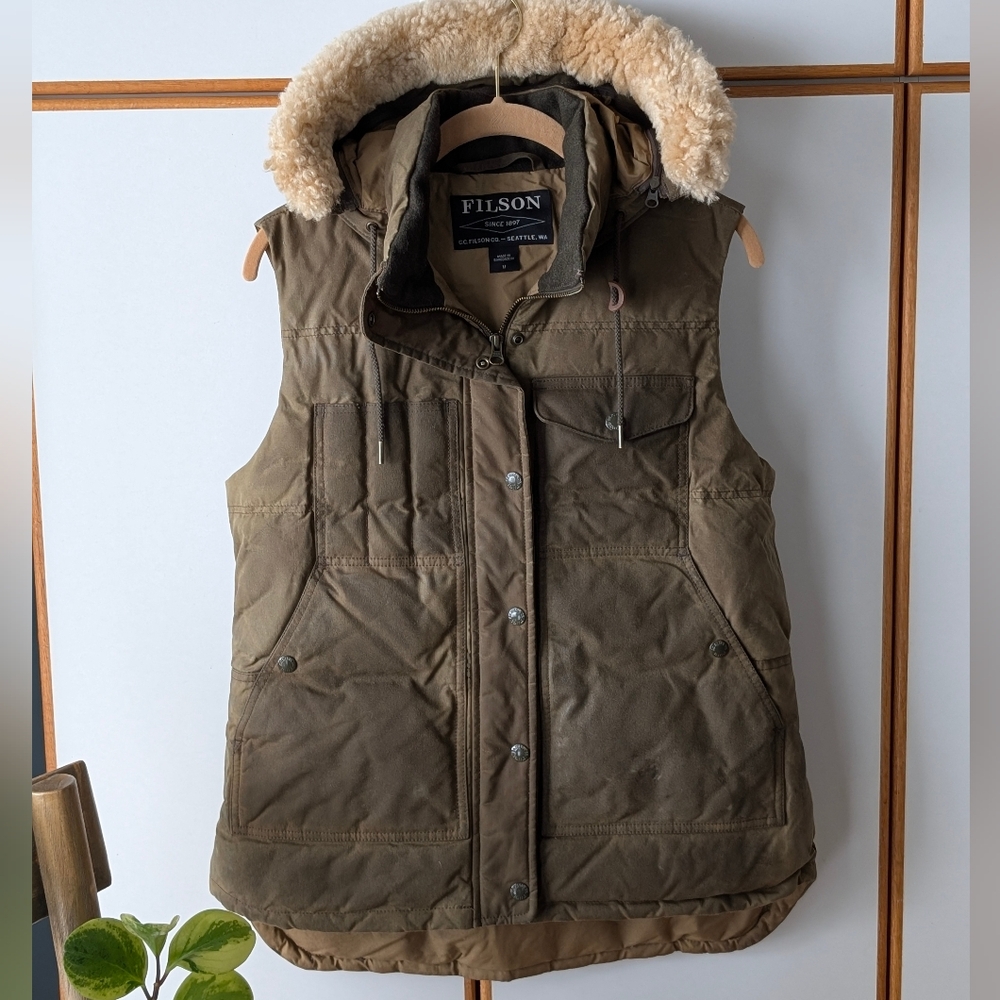 Filson Women’s Down Cruiser Vest M Puffy Quilted